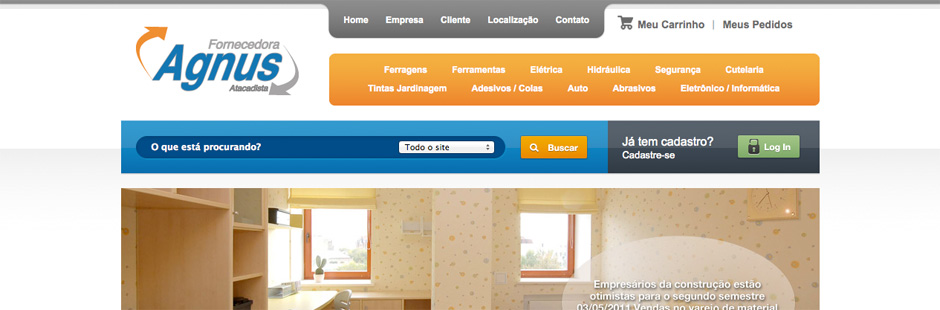 Página inicial do projeto - topo